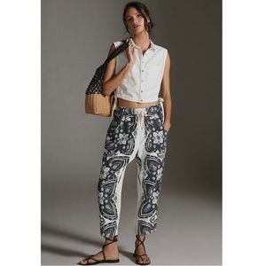 Pilcro and the Letterpress Black and White Patterned Pants